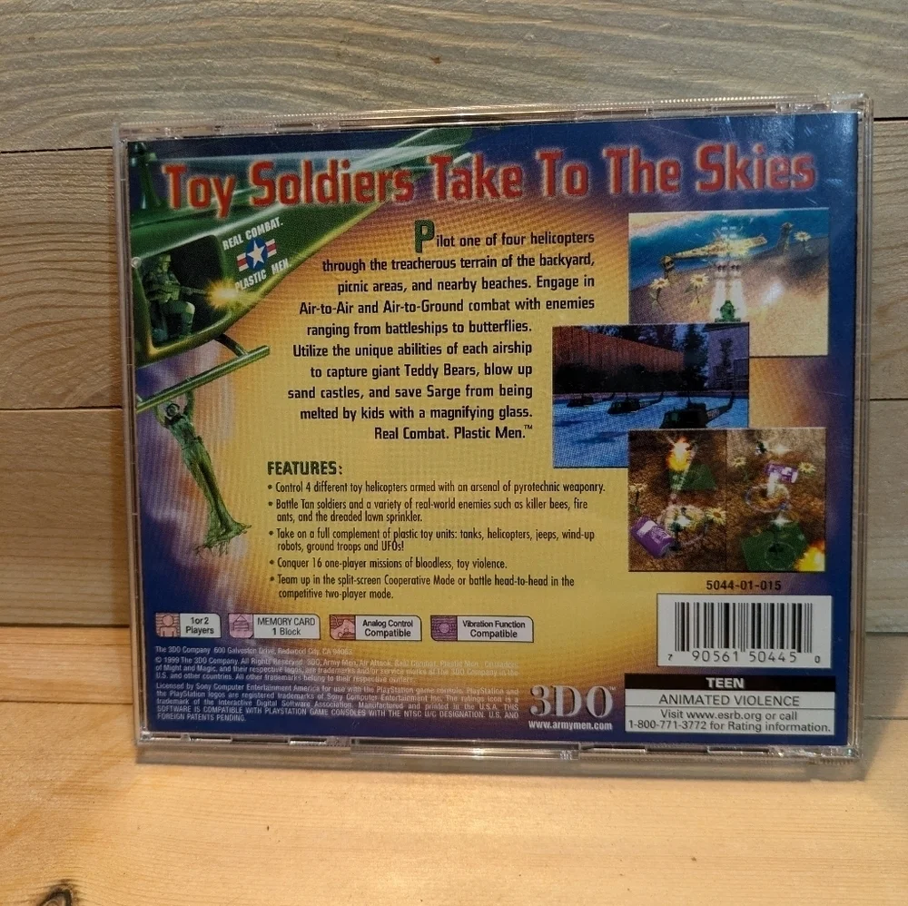 Army Men Air Attack for PlayStation - Green
